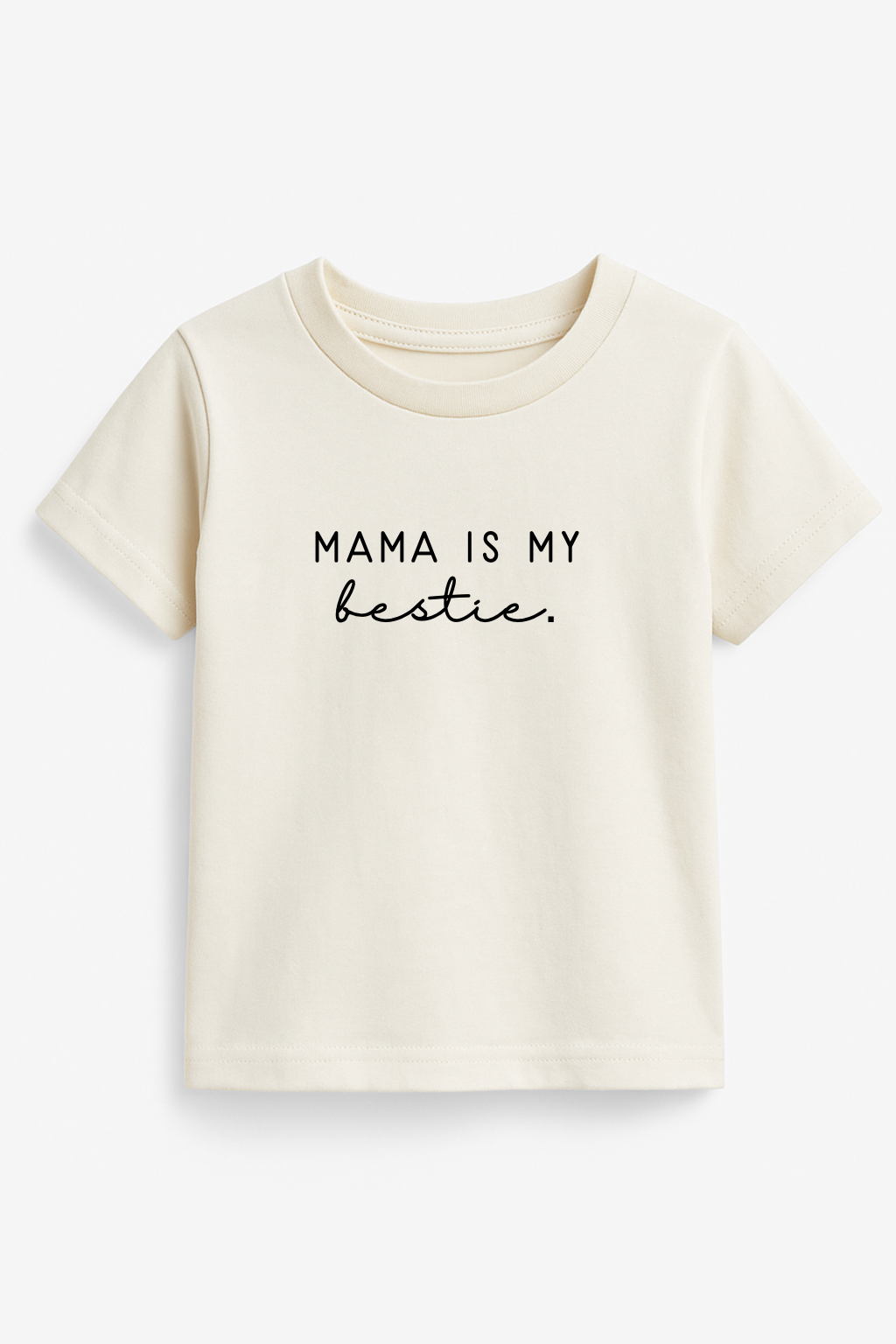 Mama Is My Bestie Organic Cotton Kids Graphic T-shirt