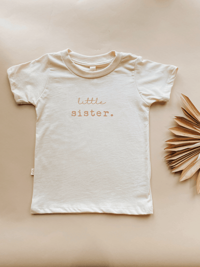 Little Sister Clay Organic Cotton Short Sleeve Toddler T-Shirt