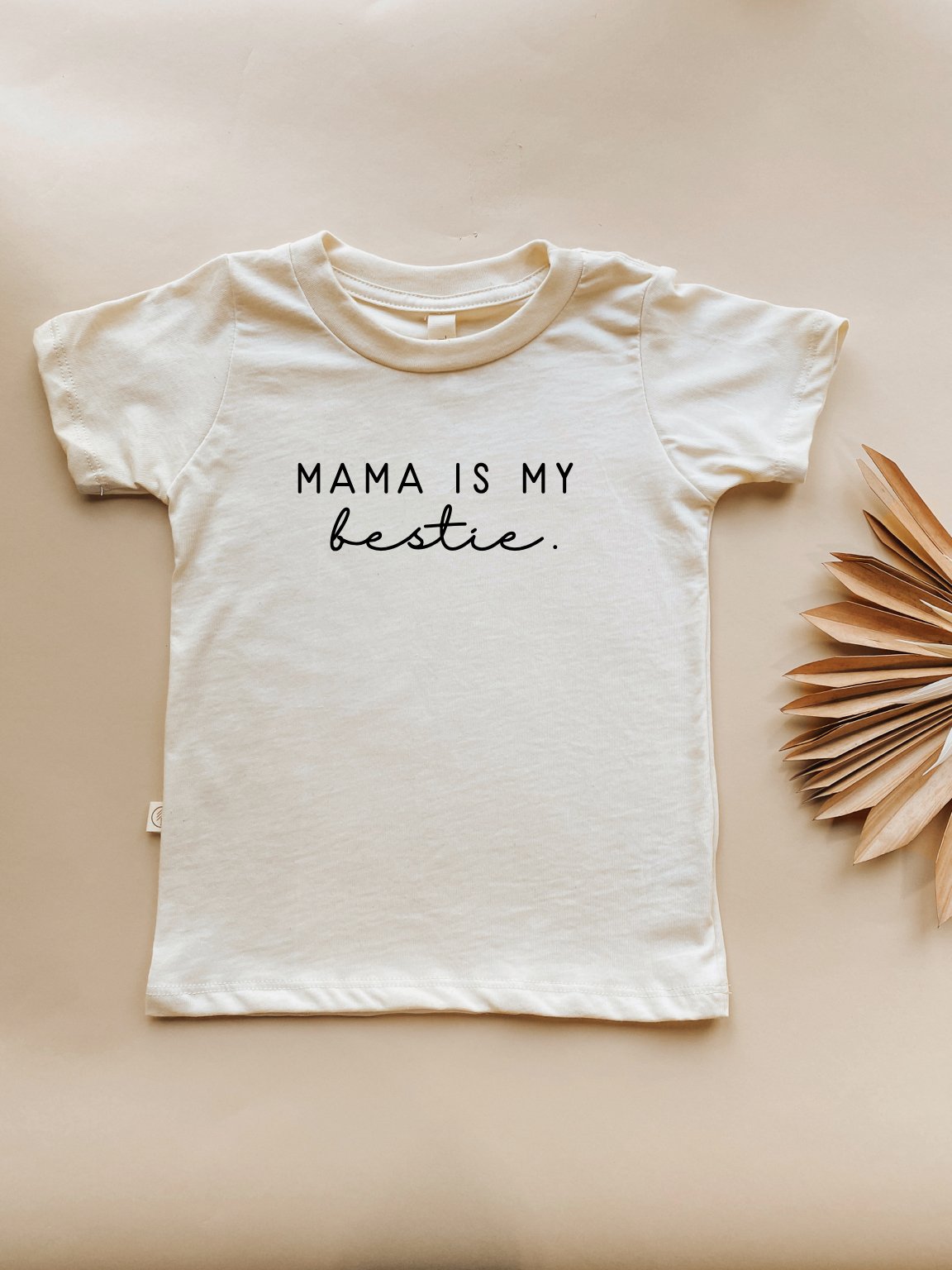 Mama Is My Bestie Organic Cotton Kids Graphic T-shirt