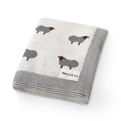 Whimsy Collection - Luxury 100% Cotton Knit Swaddle Baby Blanket