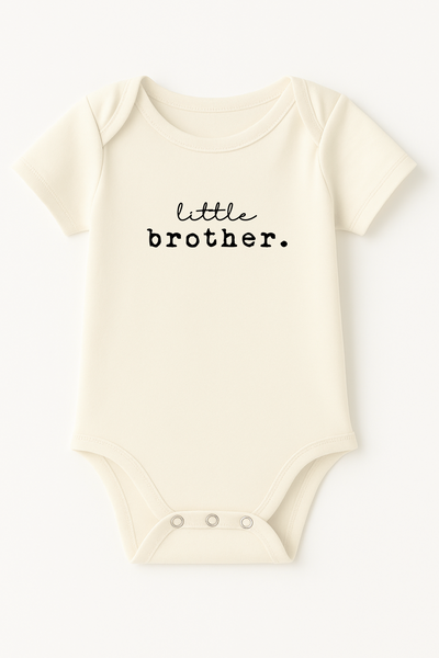 Little Brother Organic Cotton Short Sleeve Baby Bodysuit