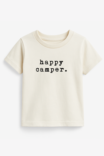 Happy Camper Organic Cotton Short Sleeve Toddler T-Shirt